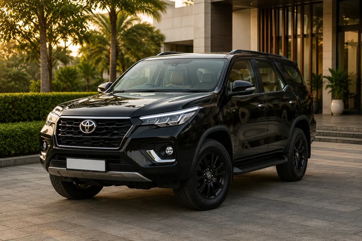 Black premium SUV representing family and small-group travel